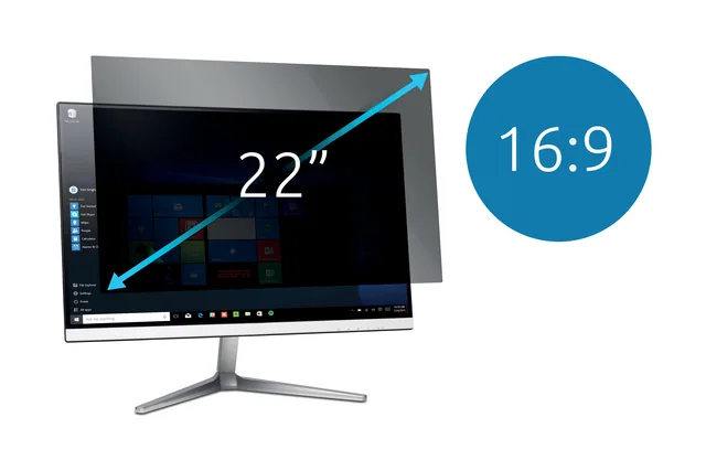 Privacyfilter Ken 2 weg voor 22 inch monitors 16:9