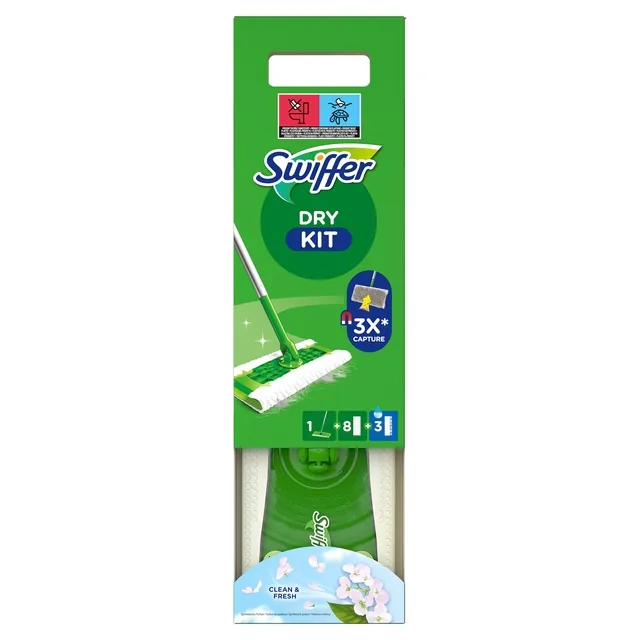 Vloerwissysteem Swiffer starterskit 8 dry en 3 wet