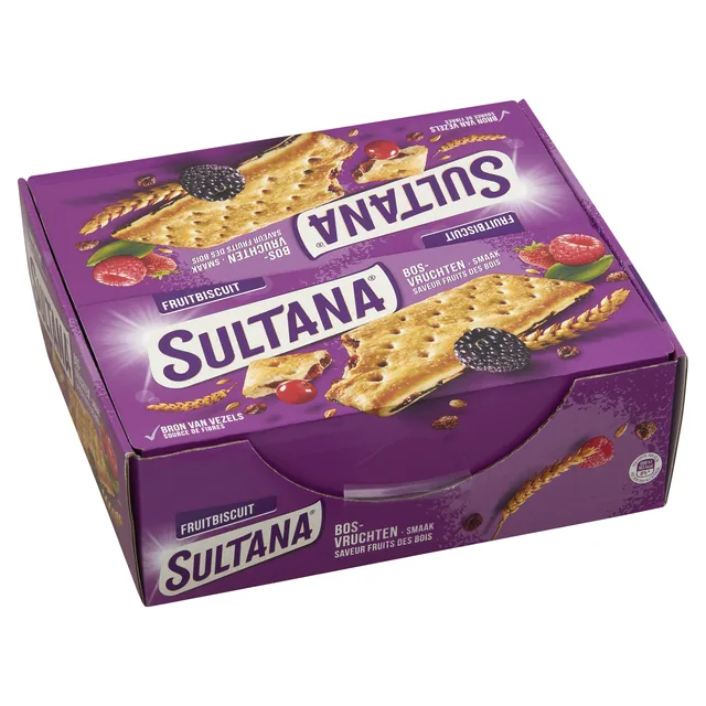 Fruitbiscuit Sultana bosvruchten 3 pack