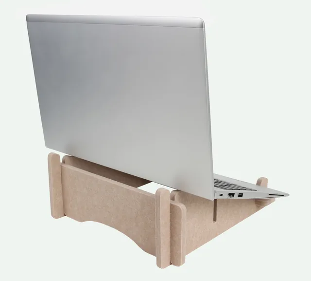 Gerecyclede laptopstandaard Quantore vilt zand