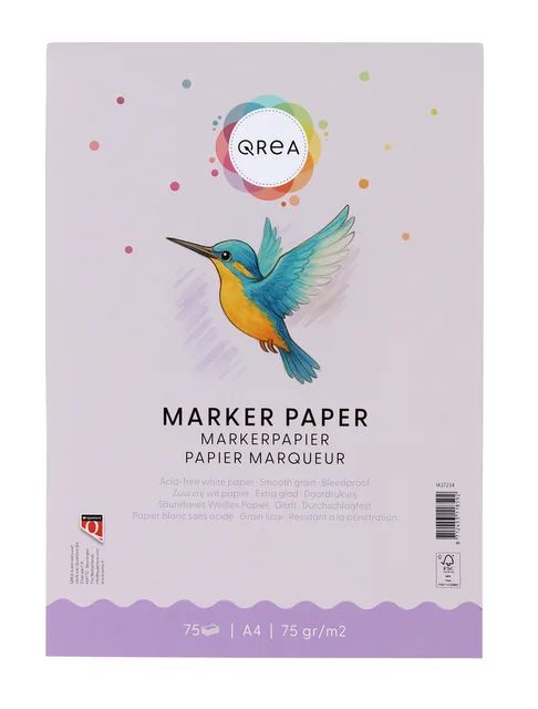 Markerblok Qrea A4 75gram 75vel