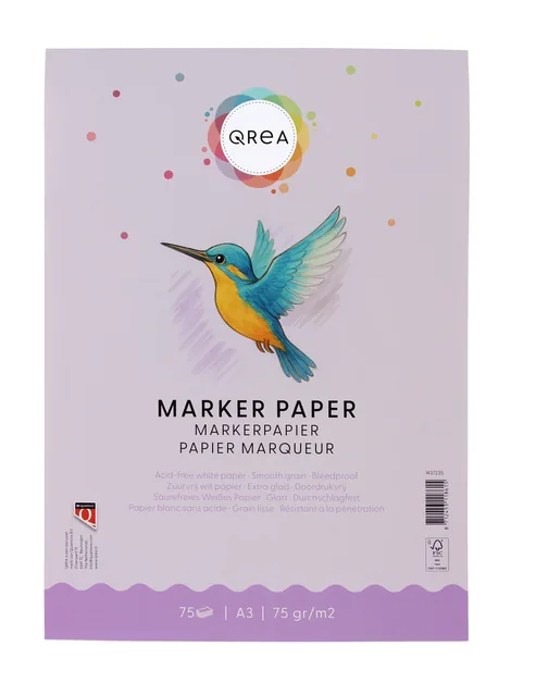 Markerblok Qrea A3 75gram 75vel