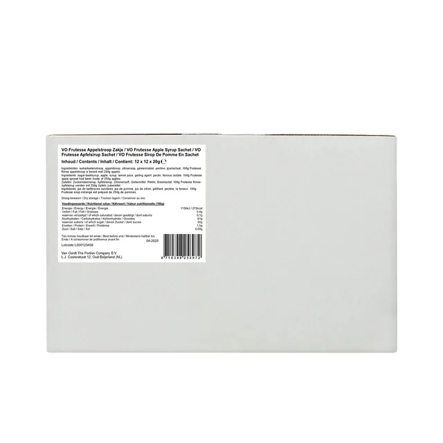 Appelstroop VarieJantjes Frutesse 12x20 gram zak