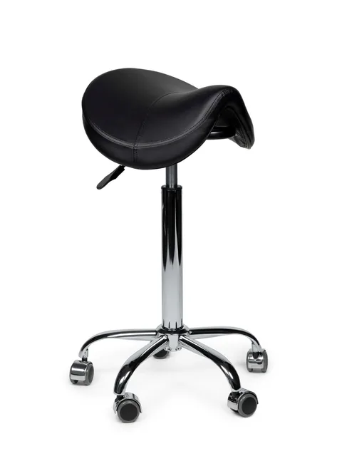 Premium zadelkruk zwart standaard