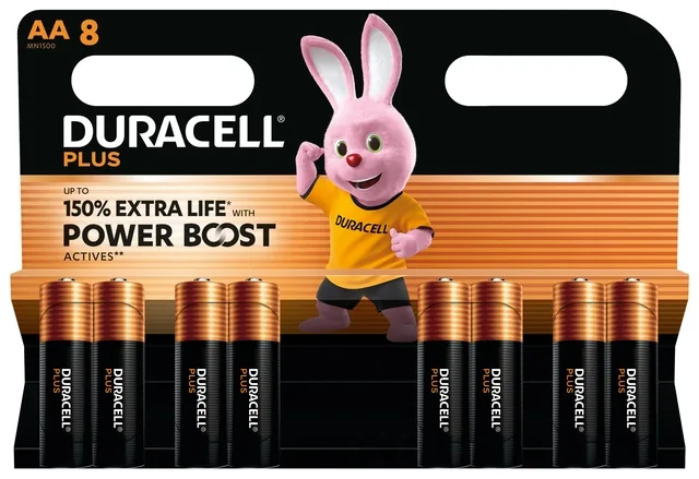 Batterij Duracell Plus Powerboost 8x AA