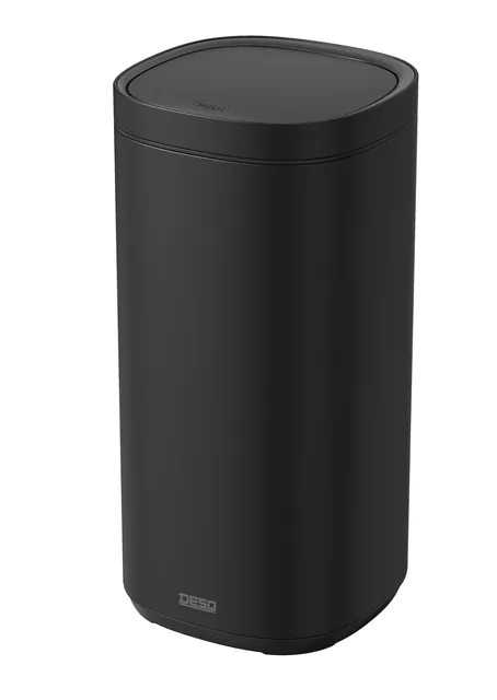 Afvalbak Desq Touch 30 liter RVS zwart