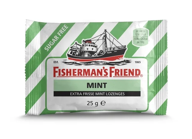 Keelpastilles Fishermans Friend mint suikervrij