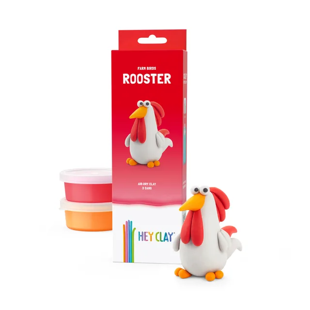 Klei Hey Clay Rooster 3 potjes