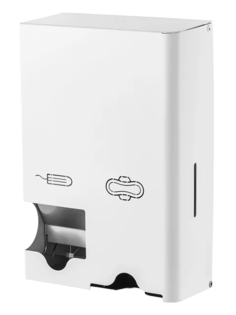 Dameshygiënedispenser klein RVS wit MQSTB P