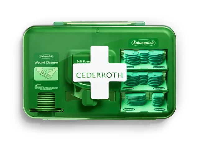 Wond dispenser Cederroth Salvequick blauw