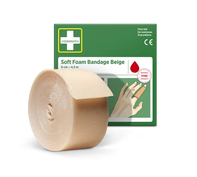 Bandage Cederroth Soft Foam beige 6cmx4.5m