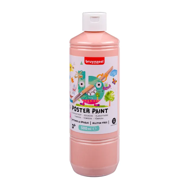 Plakkaatverf Bruynzeel fles 500ml beige roze
