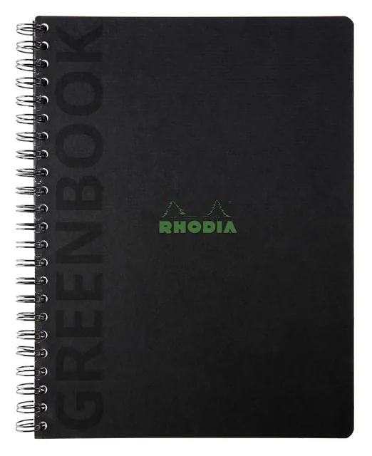 Notitieboek Rhodia Greenbook recycled A4+ lijn hc