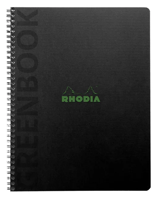 Notitieboek Rhodia Greenbook recycled A5+ lijn sc