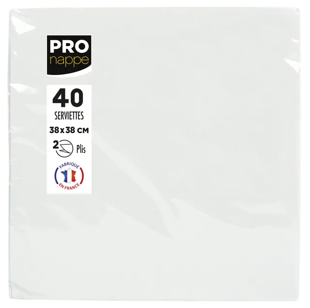 Servet Pronappe 380x380mm 40 vel wit