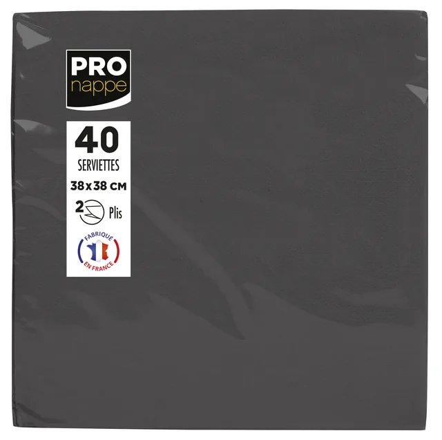 Servet Pronappe 380x380mm 40 vel zwart
