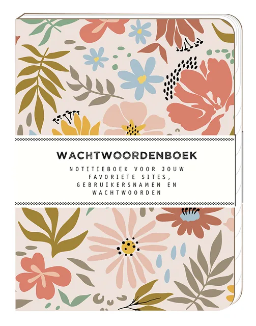 Wachtwoordenboek Interstat 120x160mm Soft Floral