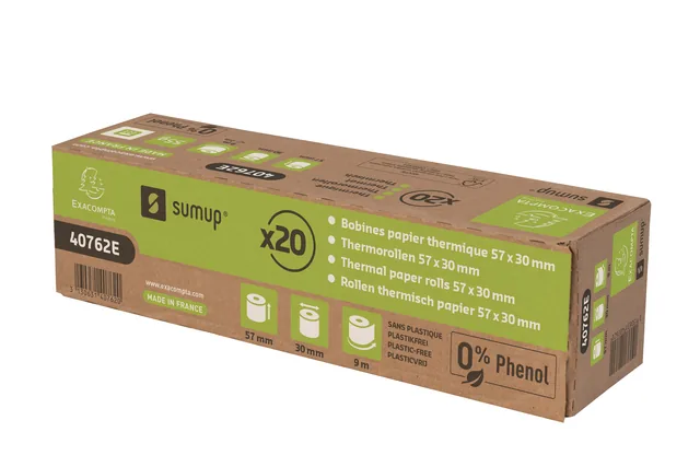 Telrol Exacompta 57mmx9mx12mm SumUp ther fenolvrij