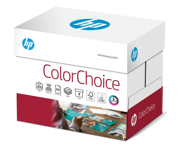 Kleurenlaserpapier HP Color Choice A4 200gr wit