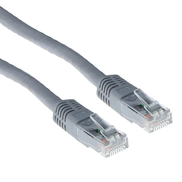 Kabel ACT U/UTP CAT6 patchkabel RJ45 Grijs 1 meter
