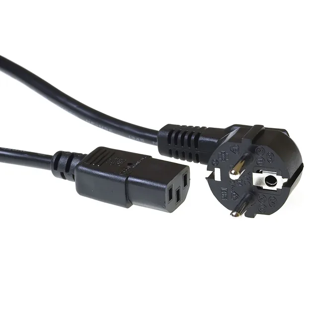 Kabel ACT Netsnoer CEE 7/7 male - C13 zwart 1.5m