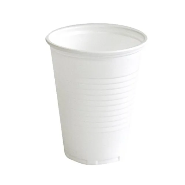 Beker IEZZY 180ml Ø 70mm PP 100 stuks wit