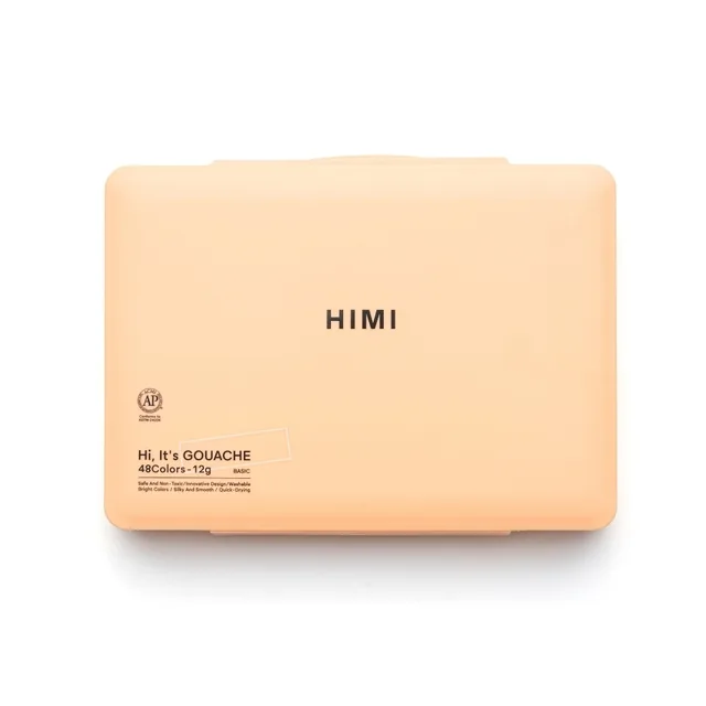Gouache HIMI twin cups 48 kleuren 12gr box peach