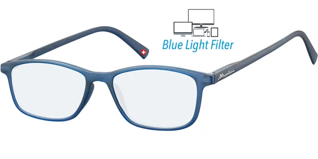 Bril Montana +0.00dpt blue Light filter blauw