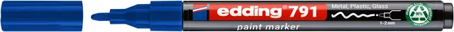 Paintmarker edding 791 alcoholbasis 1-2mm blauw