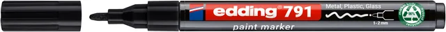 Paintmarker edding 791 alcoholbasis 1-2mm zwart