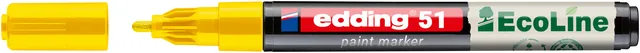 Paintmarker edding 51 Eco waterbasis 1-2mm geel