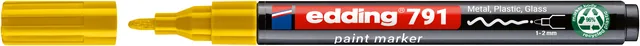 Paintmarker edding 791 alcoholbasis 1-2mm geel