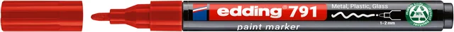 Paintmarker edding 791 alcoholbasis 1-2mm rood