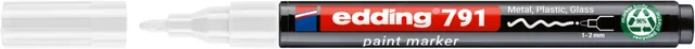 Paintmarker edding 791 alcoholbasis 1-2mm wit