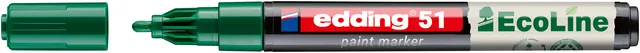 Paintmarker edding 51 Eco waterbasis 1-2mm groen