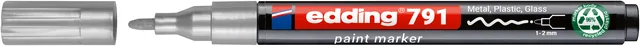 Paintmarker edding 791 alcoholbasis 1-2mm zilver