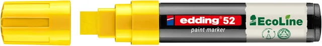 Paintmarker edding 52 Eco waterbasis 4-15mm geel
