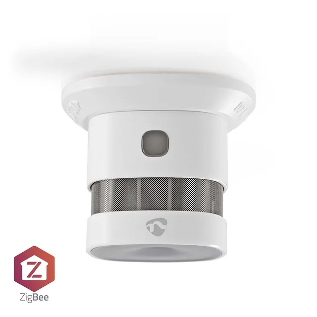 Rookmelder Nedis Zigbee 3.0 Wifi 10 jaar wit