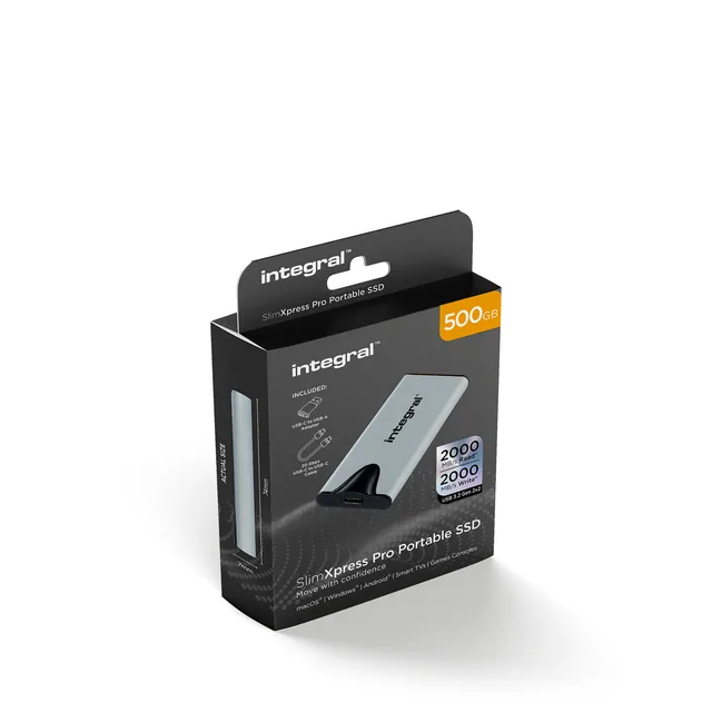 SSD Integral SlimXpress Portable USB-C 500GB