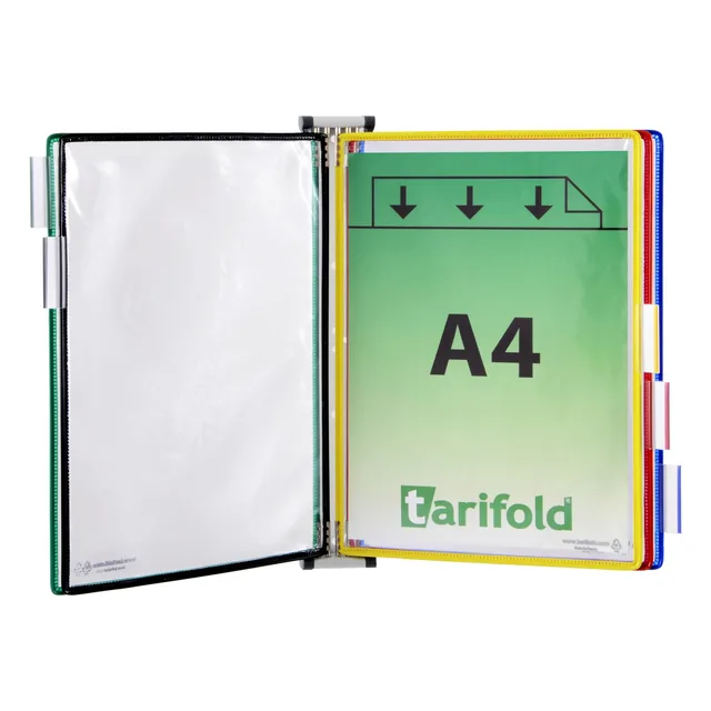 Zichtpanelensysteem wand Tarifold metaal A4 5ass