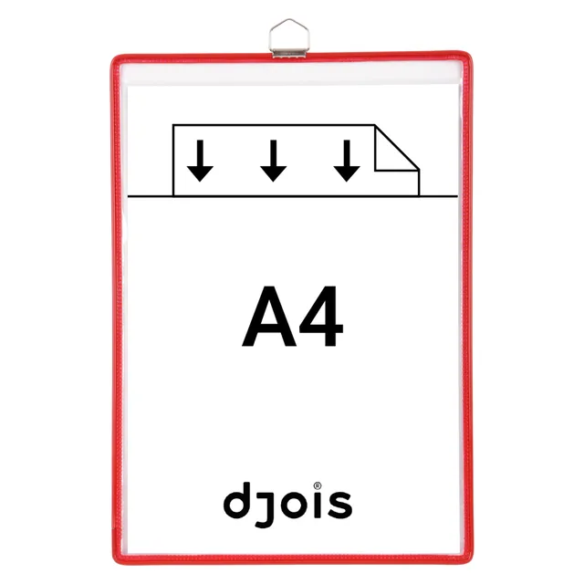 Zichtpanelenframe hangend Tarifold A4 rood 5st