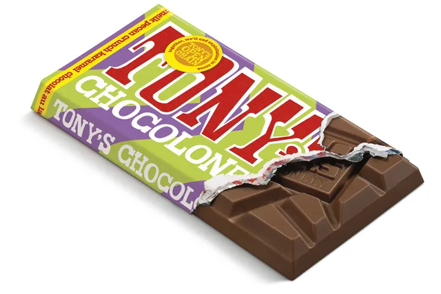 Chocolade Tony Chocolonely melk kar pec cr 90gr