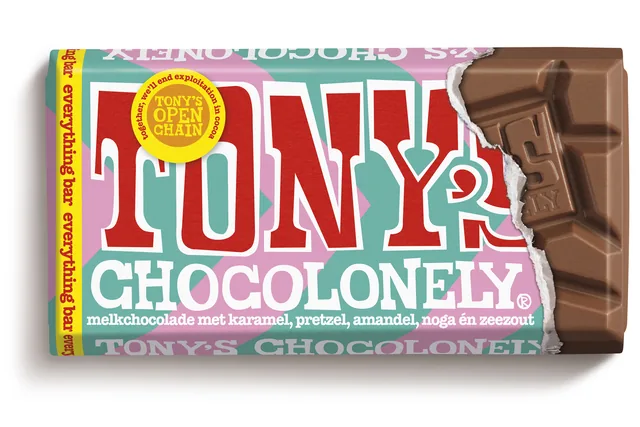 Chocolade Tony Chocolonely melk everything 90 gram
