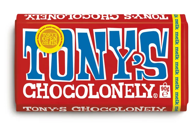 Chocolade Tony Chocolonely melk 90 gram