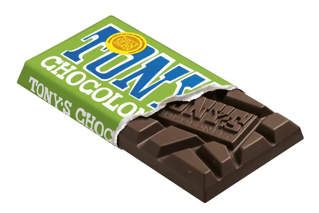 Chocolade Tony Chocolonely puur amandel zee 90gr