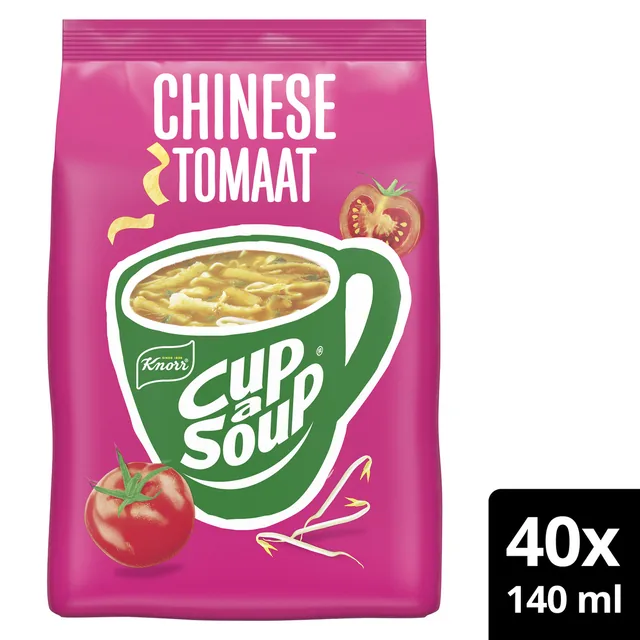 Cup a Soup Knorr machinezak Chinese tomaat 140ml