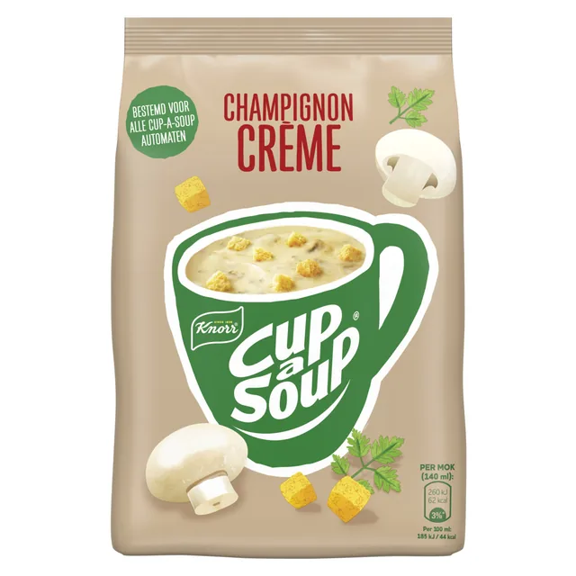Cup a Soup Knorr machinezak champignon creme 140ml