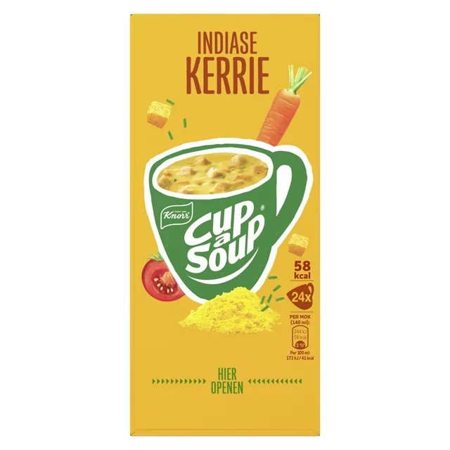 Cup a Soup Knorr Indiase kerrie 140ml