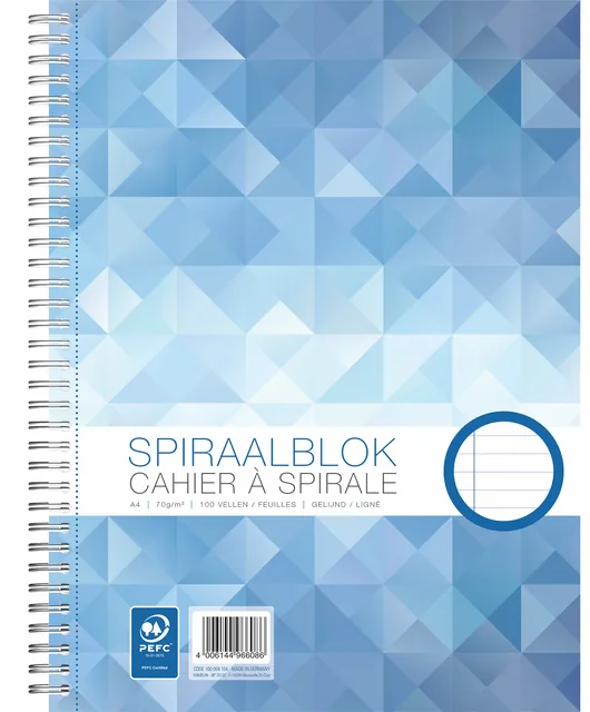 Spiraalblok WORK A4 100v 70g lijn