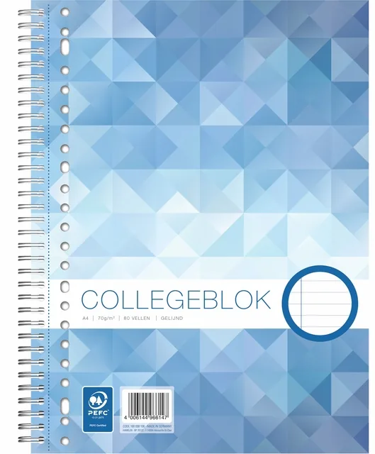 WORK collegeblok A4+ 23-gaats 80v 70g lijn